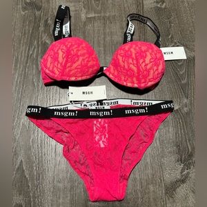 MSGM***Hot Pink Push-Up Bra***Small $289